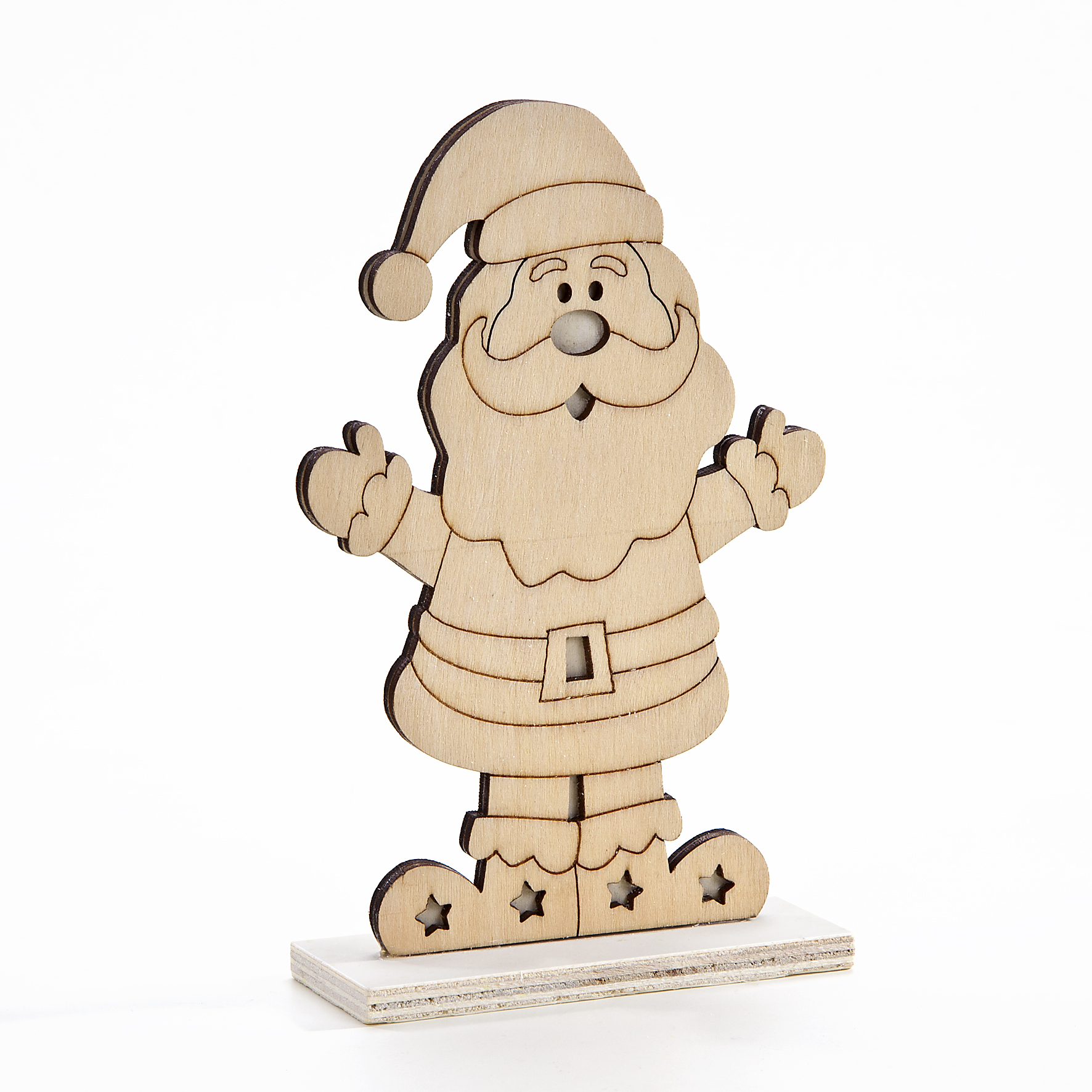 Holz-Stehfigur Weihnachtsmann, ca.15cm | Holzartikel | Lagerartikel